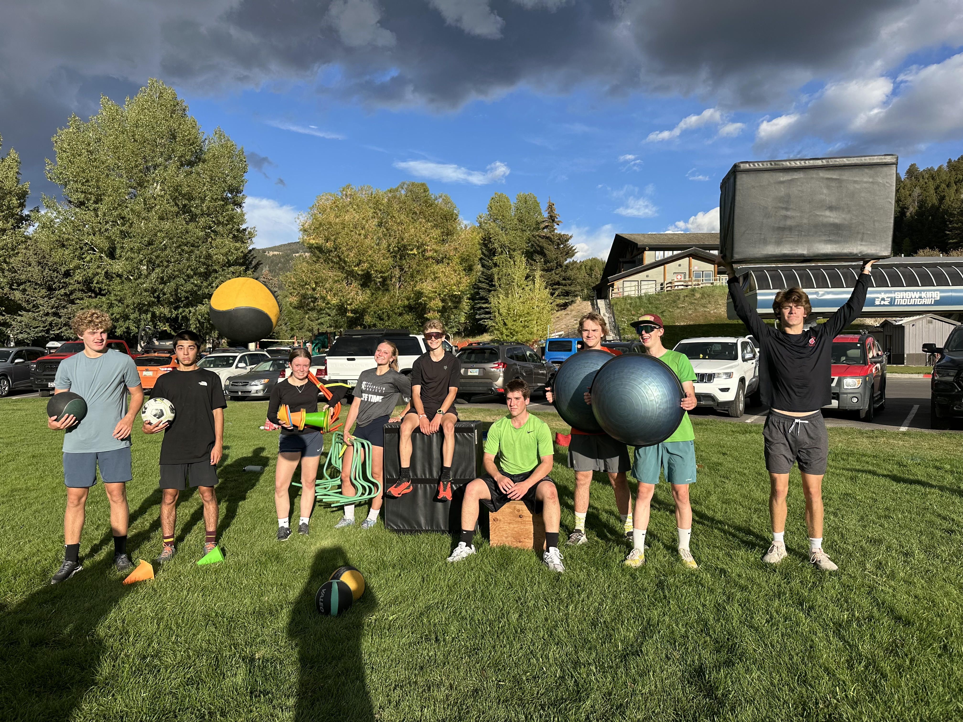 Alpine athletes had a dryland cross over day with the Nordic team!